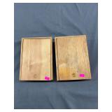 Pair of Wooden Parts Boxes with Assorted Gun / Gunsmithing Parts