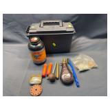 Ammo can with black powder supllies
