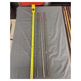 3 Steel Gun Barrel Rib Blanks / Sight Ribs approximately 30”