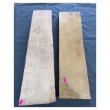 2 Unfinished Hardwood Stock Blank