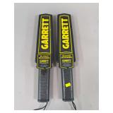 2 Garrett Super Scanner Handheld Metal Detectors – Security Wands