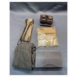 Ammo storage container, revolver speed loader holster, gun sock