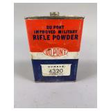 DuPont Improved Military Rifle Powder No. 4320 – 16 Oz Can – Partially Full