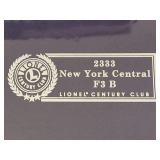 LIONEL- CENTURY CLUB- 2333 NEW YORK CENTRAL- F3