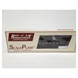 RIGHT OF WAY- SCALE PLATE- B AND O FOR