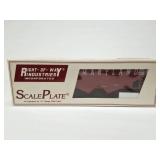 RIGHT OF WAY- SCALE PLATE- MARYLAND CAR-3 RAIL-