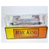 RAIL KING- AMTRAK- SILVER & BLUE SINGLE STRIPE