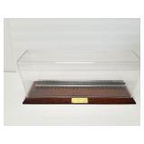 SHOWCASE- WOODEN BOTTOM-APPROXIMATELY 18 INCHES