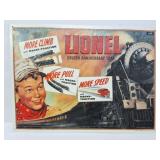 LIONEL- GOLDEN ANNIVERSARY YEAR TIN SIGN-