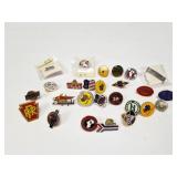 RAILROAD PIN LOT- HUGE LOT OV VARIOUS TYPES AND