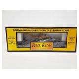 RAIL KING- MTH LINES WITH ERTL BACKHOE SEMI SCALE