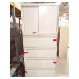 4 DRAWER FILING CABINET WITH SLIDING DOOR CABINET