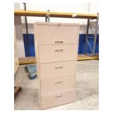 5 DRAWER METAL FILING CABINET