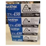BROTHER TONERS- 4 BOXES- 3 ARE TN- 430 AND ONE
