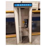 VINTAGE PHONE BOOTH- WITH TELAPHONE