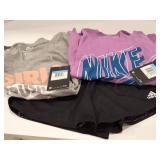 NIKE TWO SHIRTS AND ADIDAS SHORTS