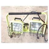 COMMERCIAL ELECTRIC- PAIR OF WORK LIGHTS ON STAND