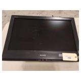 SONY FLATSCREEN- WITH WALL MOUNT-SCREEN HAS