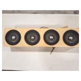 TIMPANO SPEAKERS- 4 SPEAKERS IN A WOODEN BOX WITH