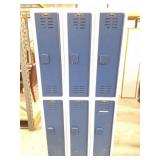 HALLOWELL SYNTHETIC LOCKERS- 6 UNIT