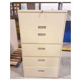 5 DRAWER METAL FILING CABINET