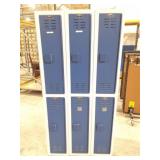 HALLOWELL SYNTHETIC LOCKERS- 6 UNIT