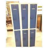 HALLOWELL SYNTHETIC LOCKERS- 6 UNIT