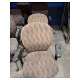 4 MATCHING ROLLING OFFICE CHAIRS