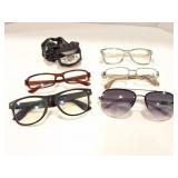 5 PAIRS GLASSES AND HEADLAMP
