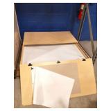 CABINET WITH - WHITE BOARD AND PAPER- CLASSROOM