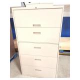 METAL 5 DRAWER FILING CABINET
