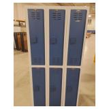 HALLOWELL SYNTHETIC LOCKERS- 6 UNIT