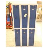 HALLOWELL SYNTHETIC LOCKERS- 6 UNIT