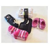 SOCKS ASSORTMENT AND SMALL PINK CROCS