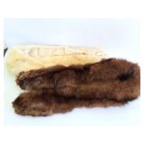 MINK STOL AND A FAUX STOL