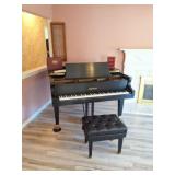 BALDWIN SATIN EBONY BABY GRAND PIANO