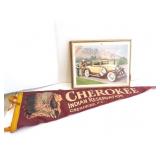 CHEROKEE INDIAN RESERVATION PENANT AND 1930 BUICK