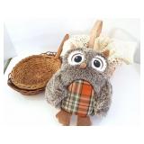 OWL AND BASKET LOT