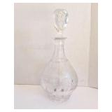 CRYSTAL-DECANTER- APPROXIMATELY 14 INCHES TALL