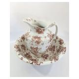 AVON- WINKLE AND CO. ENGLAND PITCHER AND BASIN