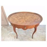ORNATE- OVAL TABLE WITH DRAWER