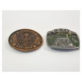 D- DAY AND WWII- BELT BUCKLES