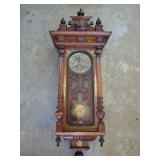 VERY ORNATE LIONS HEAD CLOCK- VERY NICE
