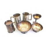 PEWTER AND SILVER PLATE LOT