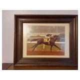 SEATTLE SLEW- FRAMED PICTURE