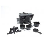 QUEEN CAST IRON MINI STOVE AND ACCESSORIES
