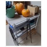PLASTIC SHELF AND CONTENTS- PUMPKINS AND MORE