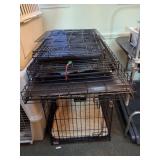 METAL DOG KENNELS- LARFE LOT