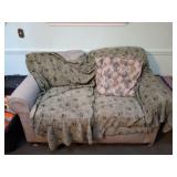 LOVESEAT AND FOOT STOOL