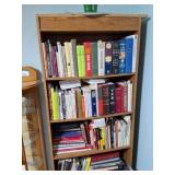 BOOK CASE AND ALL BOOKS- MANY DOG BOOKS AND MUCH